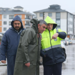 BAŞKAN YELE’DEN YOĞUN YAĞIŞ MESAİSİ