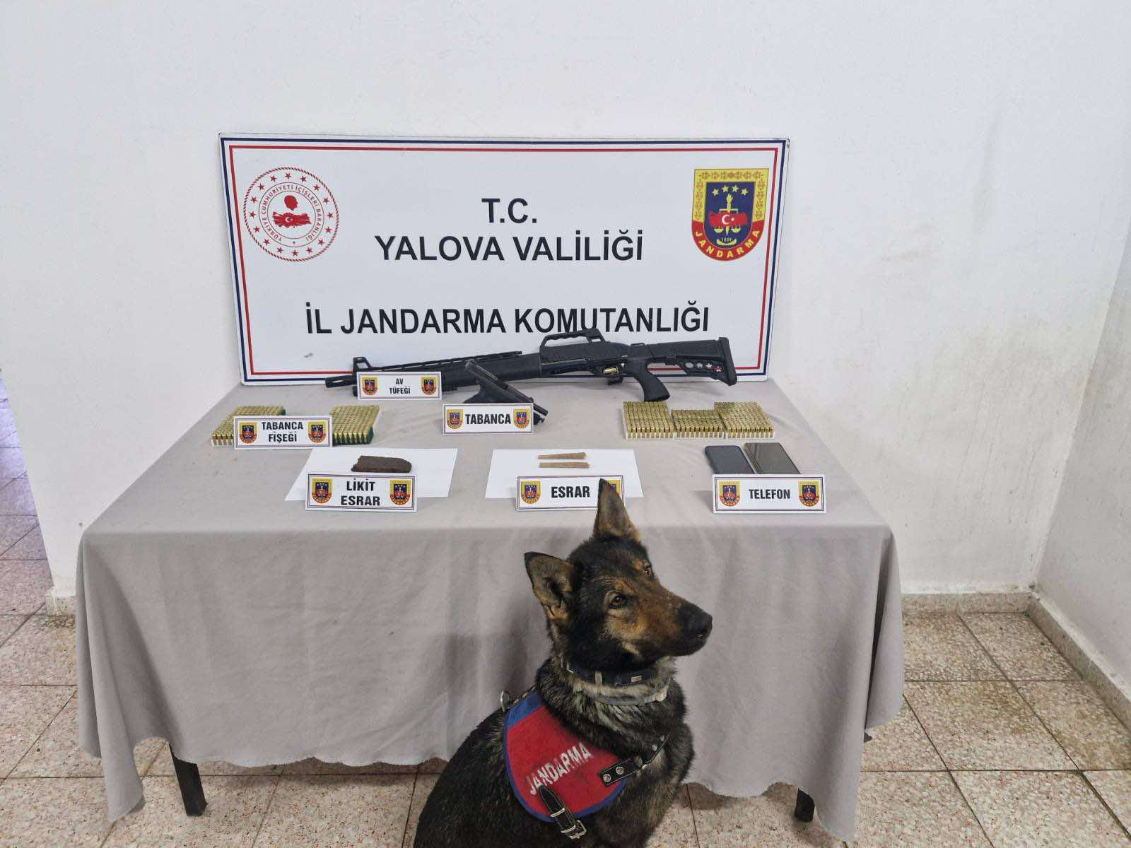 Çınarcık’ta Uyuşturucu ve Silah Operasyonu