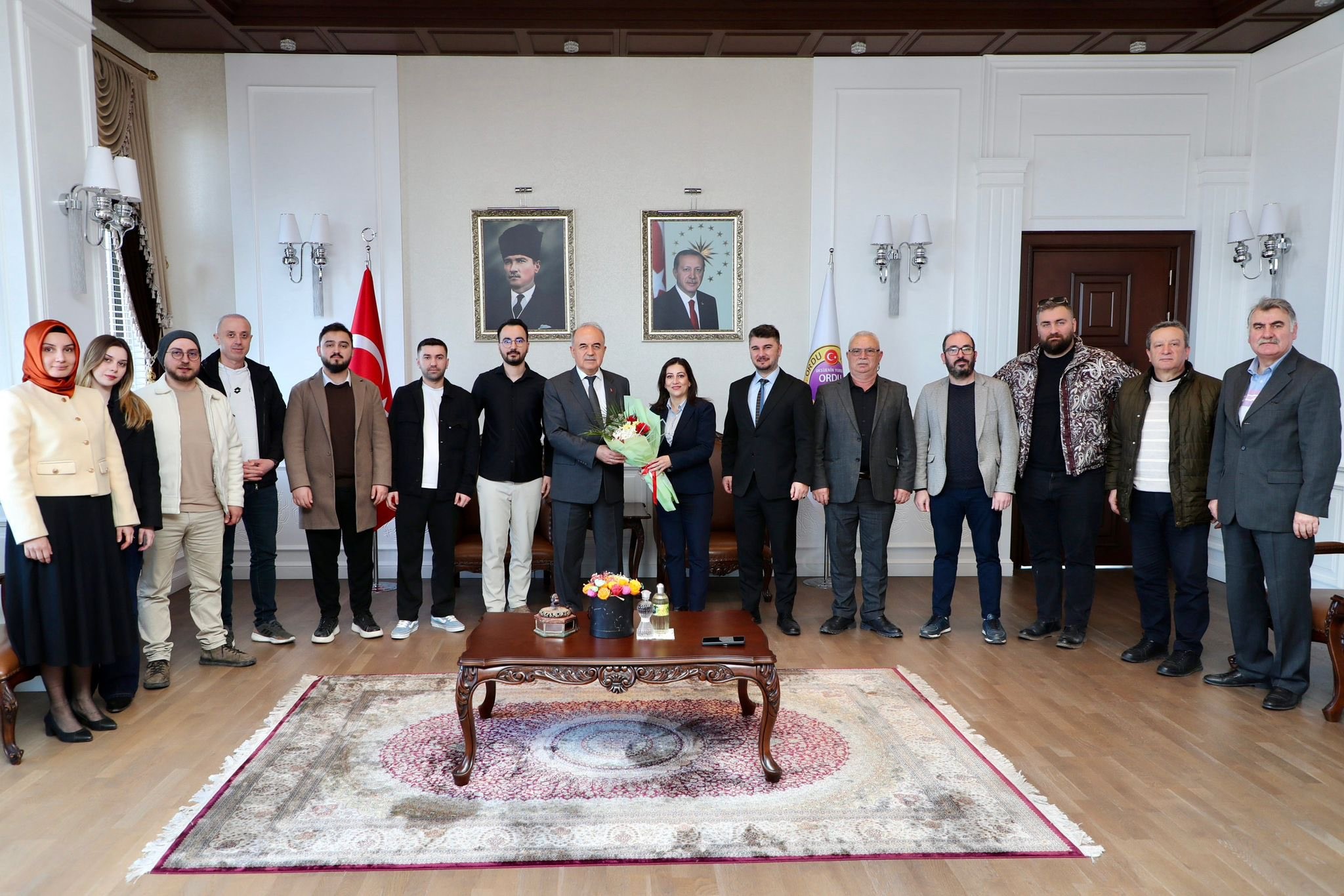 Ordu Valisi Muammer Erol, Fatsa Gazeteciler ve Basın Derneği Yönetimini Kabul Etti