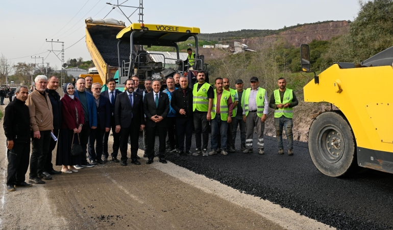 Yalova Valisi Usta, Taşköprü–Kılıç Yolu Çalışmalarını Yerinde İnceledi