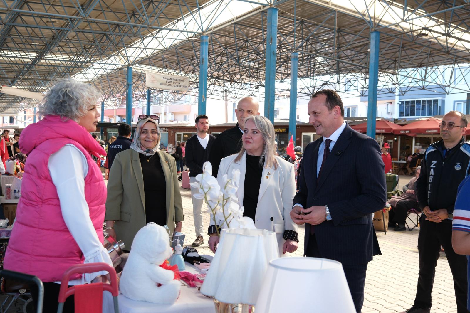 ÇİFTLİKKÖY’DE KADIN EL EMEĞİ PAZARI SEZONU AÇTI