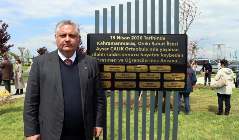 KAHRAMANMARAŞ’TA HAYATINI KAYBEDEN ÖĞRETMEN VE ÖĞRENCİLER İÇİN YALOVA’DA ANLAMLI ANIT AÇILDI