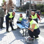 ÇİFTLİKKÖY SAHİLİNDE SEYİR TERASI GENİŞLETİLDİ