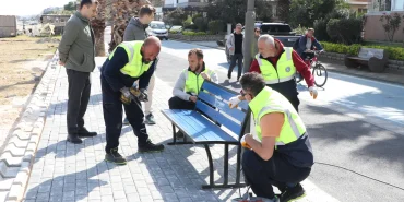 ÇİFTLİKKÖY SAHİLİNDE SEYİR TERASI GENİŞLETİLDİ