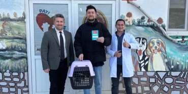 ÇİFTLİKKÖY’ÜN CAN DOSTLARI ‘ŞANSLI’YA SAHİP ÇIKTI