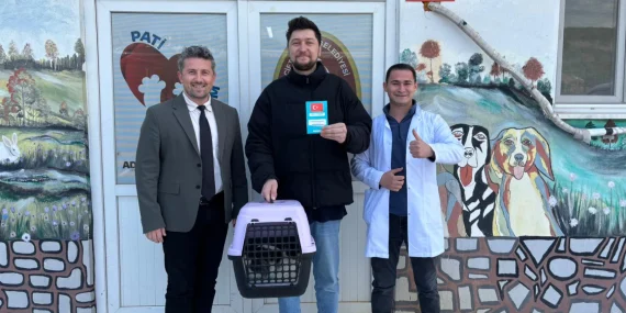 ÇİFTLİKKÖY’ÜN CAN DOSTLARI ‘ŞANSLI’YA SAHİP ÇIKTI