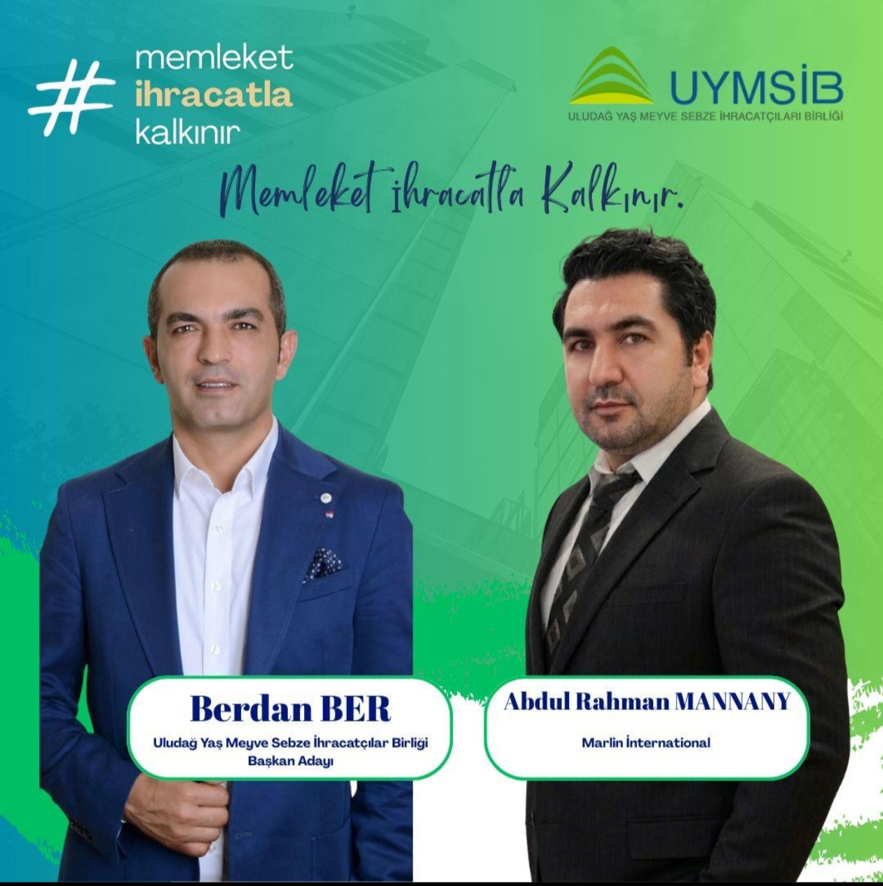 Berdan Ber’den Yeşil Bursa Vizyonu: “Memleket İhracatla Kalkınır”