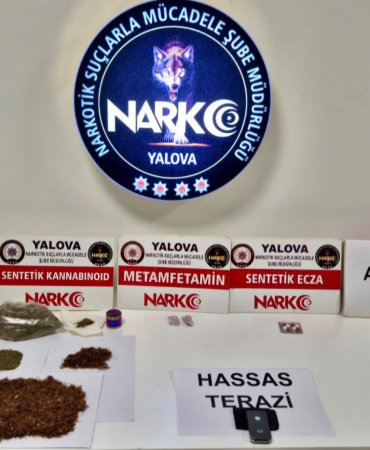 YALOVA’DA NARKOTİK OPERASYONU: 4 ŞÜPHELİ YAKALANDI, 2’Sİ TUTUKLANDI
