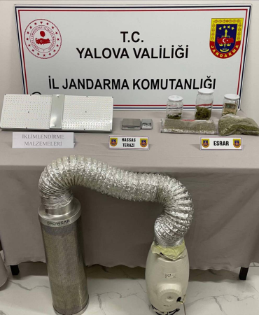 Yalova’da Uyuşturucu Operasyonu: İklimlendirme Sistemiyle Üretim Yapan Şüpheliler Yakalandı