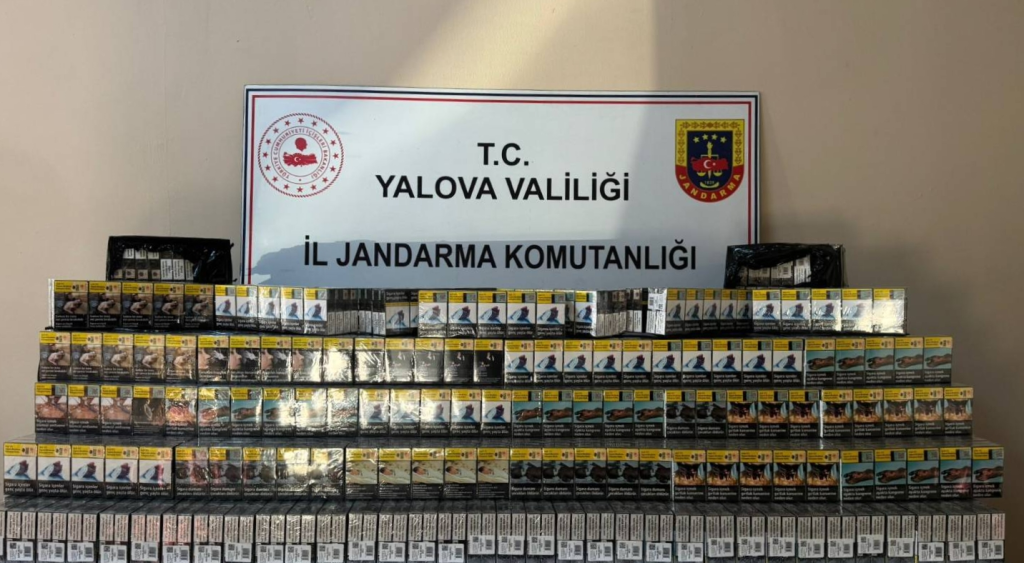 Yalova’da Kaçak Sigara Operasyonu: 3 Bin Paket Faturasız Ürün Ele Geçirildi