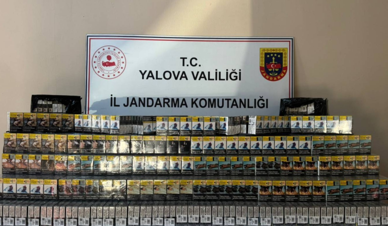 Yalova’da Kaçak Sigara Operasyonu: 3 Bin Paket Faturasız Ürün Ele Geçirildi