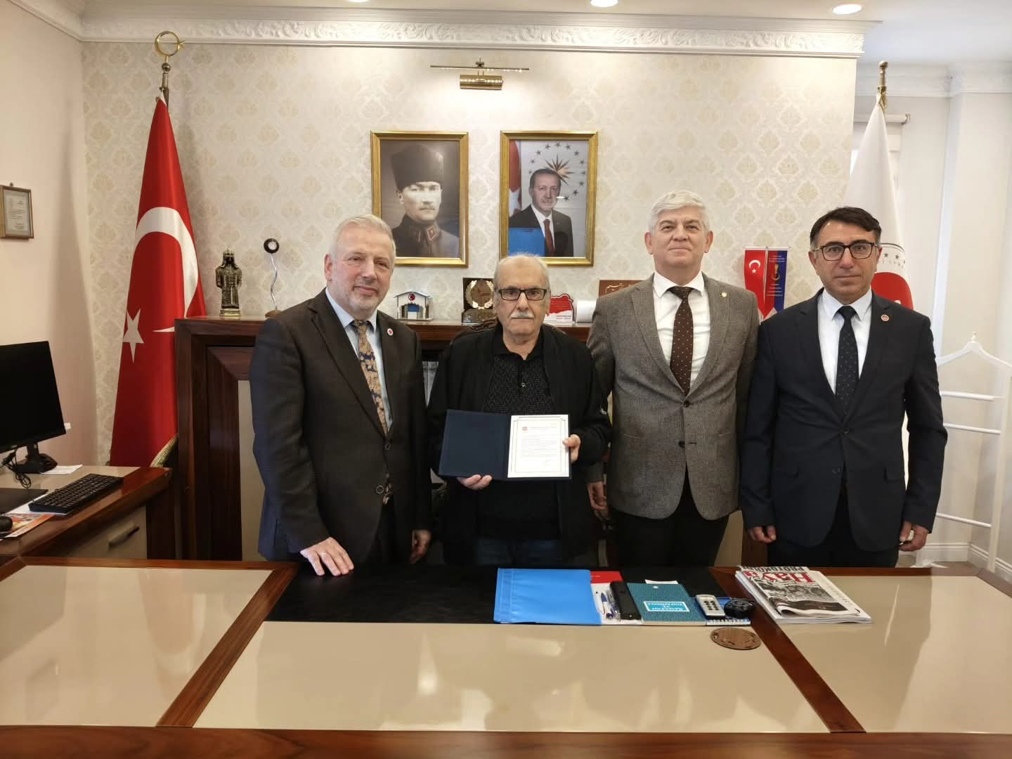 TSK Güçlendirme Vakfı’ndan Yalova’da Anlamlı Teşekkür: Hayırsever Mehmet Dalkun’a Belge Takdimi