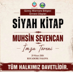 “Siyah Kitap” Okuyucularıyla Buluşuyor: Kocadere’de İmza Töreni Düzenlenecek