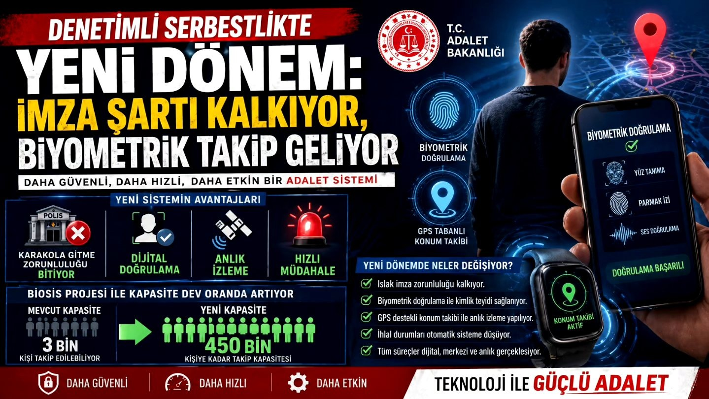 Dijital Denetimli Serbestlik Dönemi Başlıyor: Islak İmza Tarihe Karışıyor