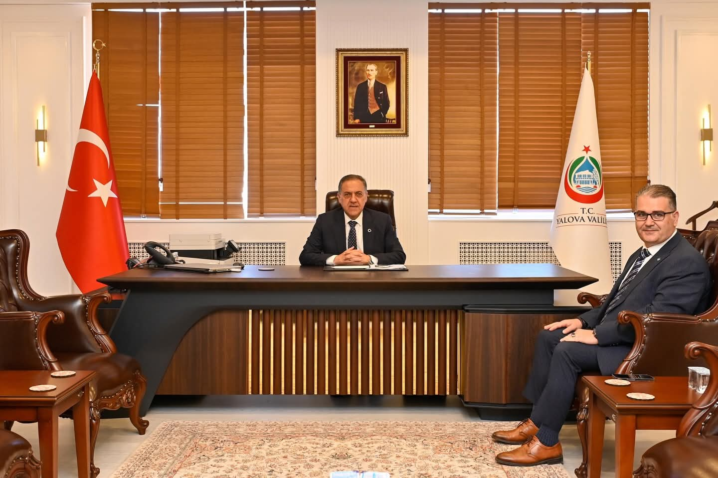 Yalova Kültür ve Turizm İl Müdürlüğü’nde Görev Değişimi: Vali Usta, Yeni Müdür Bayram’ı Kabul Etti