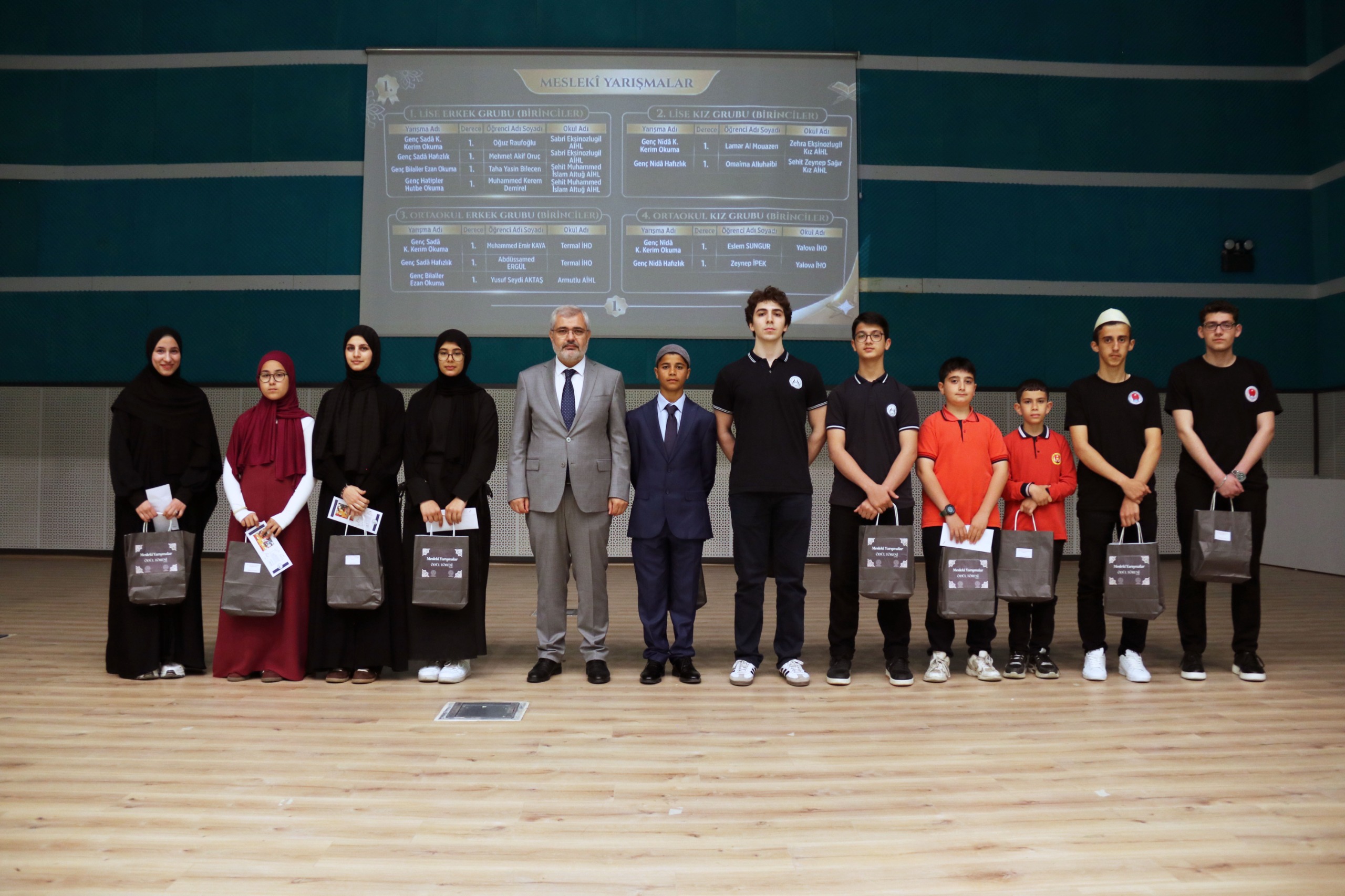 Yalova’da İmam Hatip Okulları Arasında Düzenlenen Mesleki Yarışmaların Ödülleri Sahiplerini Buldu