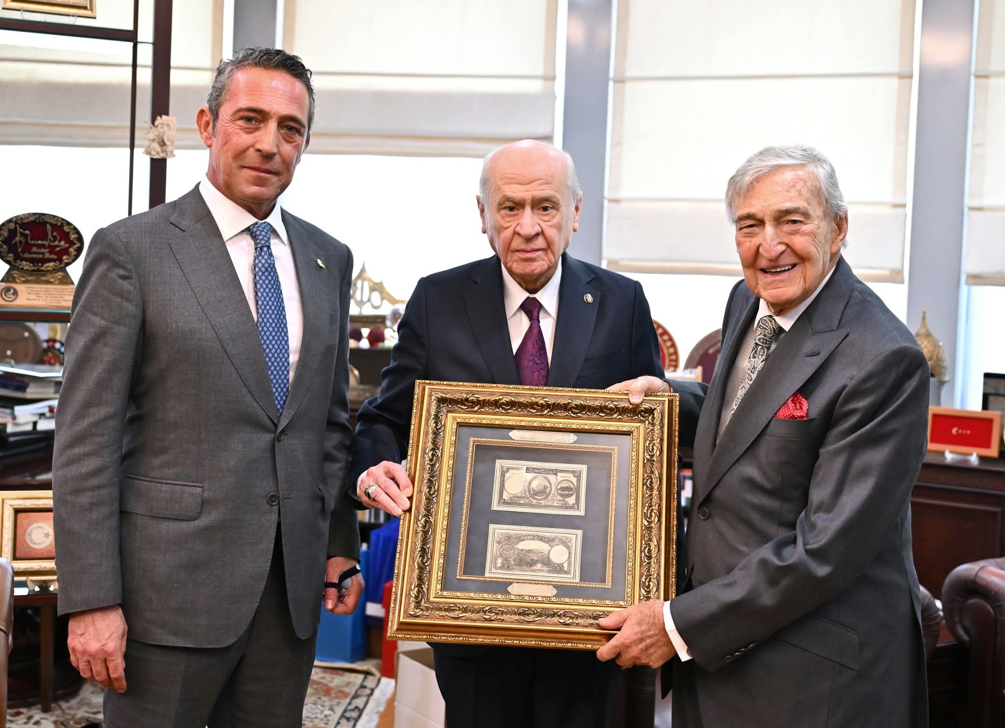 Koç Holding’in 100. Yılı İçin Anlamlı Buluşma: Rahmi Koç ve Ali Koç’tan Devlet Bahçeli’ye Özel Davet