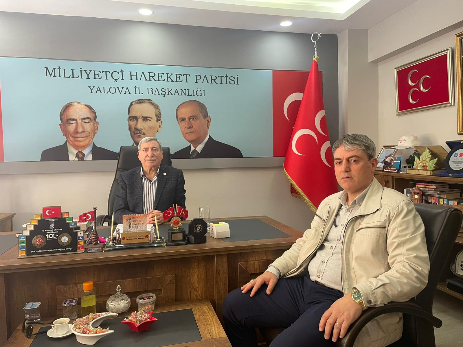 Gazetemiz Yalova Başak’tan MHP Yalova İl Başkanlığı’na Ziyaret