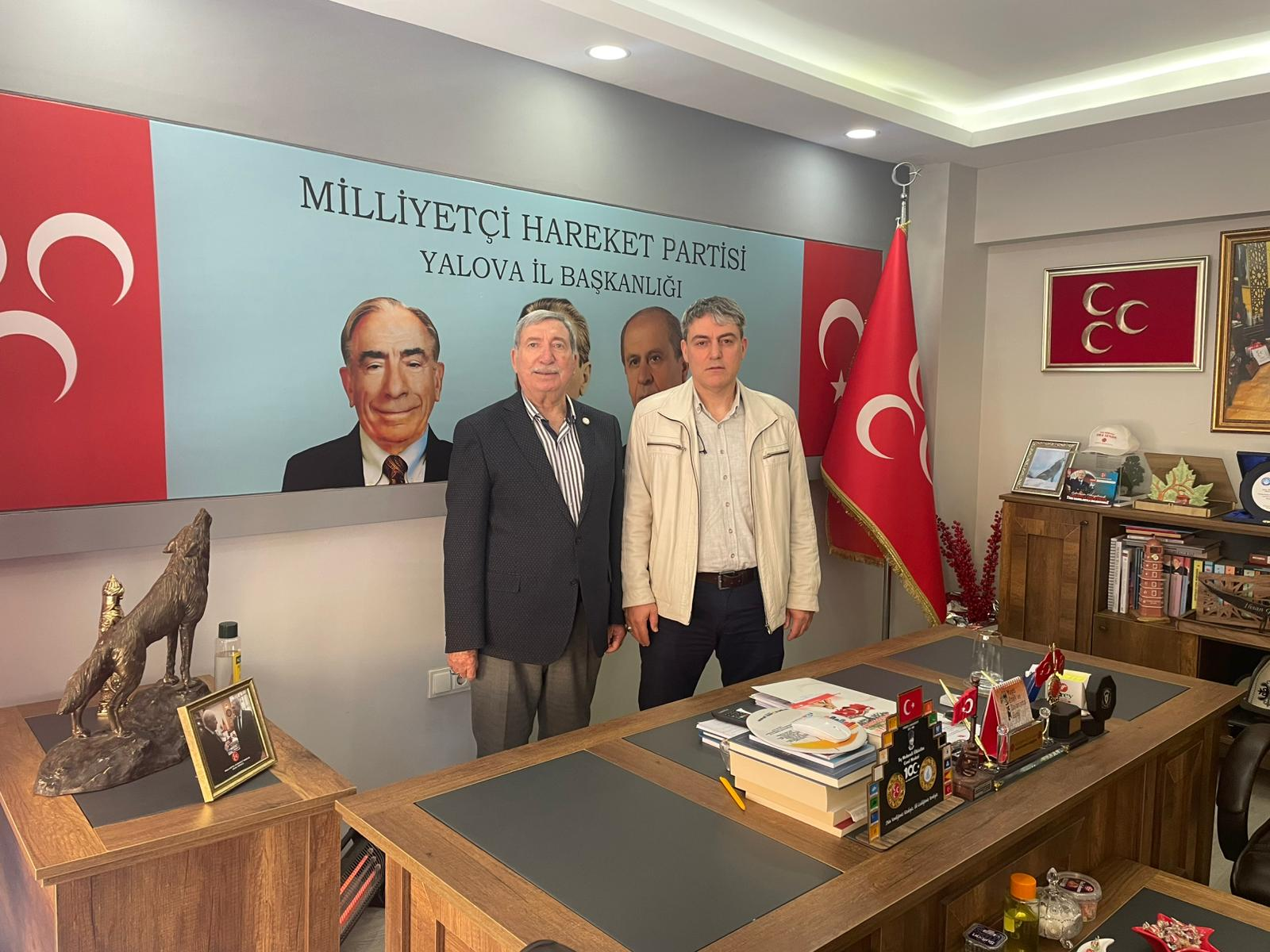 Gazetemiz Yalova Başak’tan MHP Yalova İl Başkanlığı’na Ziyaret