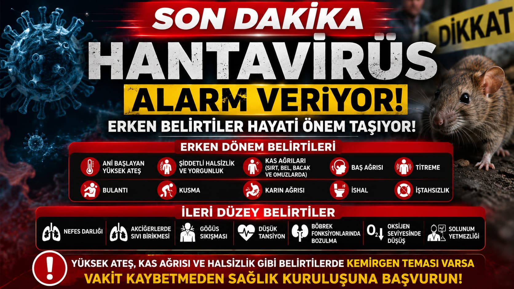 Hantavirüs Alarmı: Erken Belirtiler Hayati Önem Taşıyor! Uzmanlardan Kritik Uyarılar