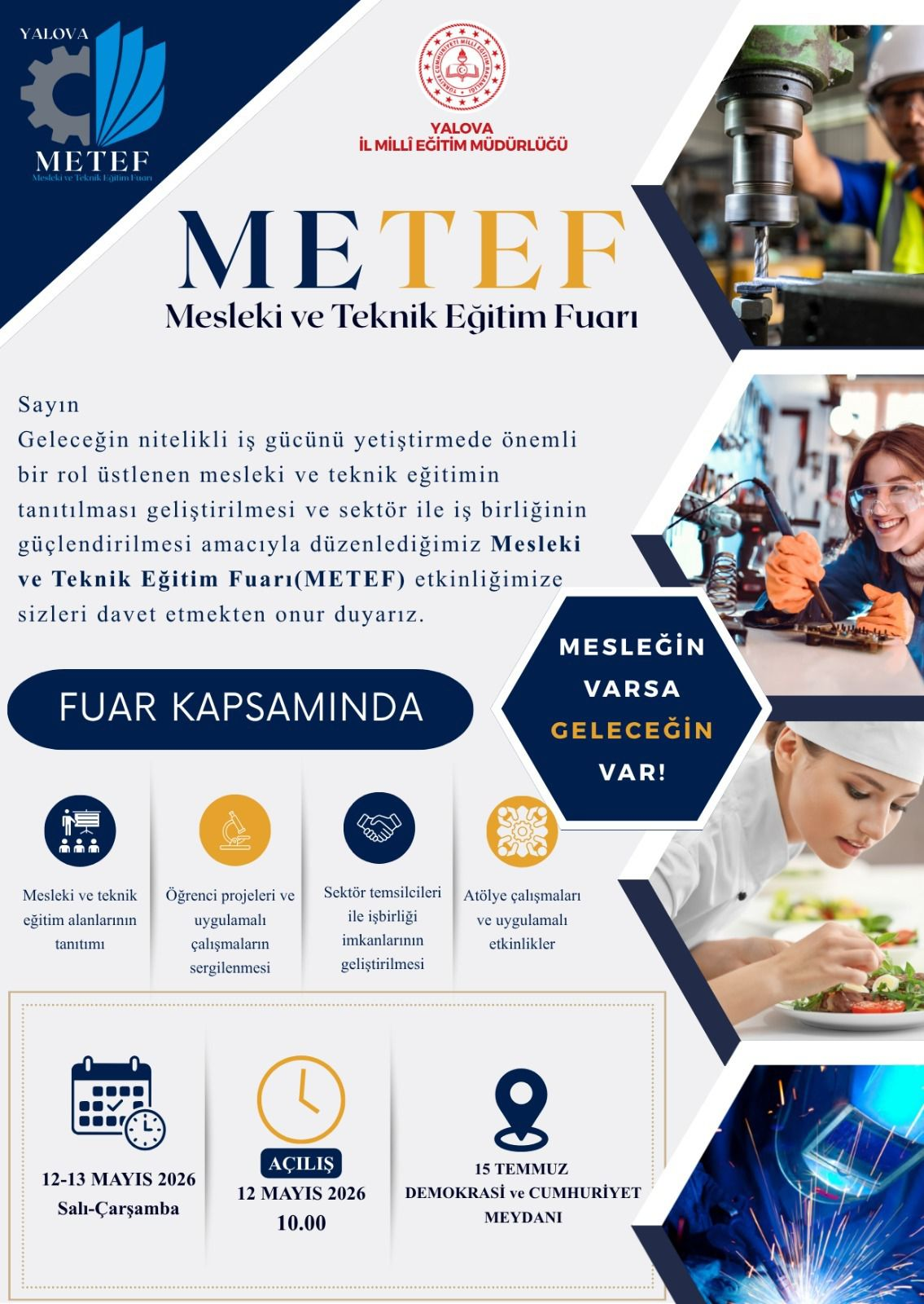 YALOVA’DA MESLEKİ VE TEKNİK EĞİTİM FUARI BAŞLIYOR