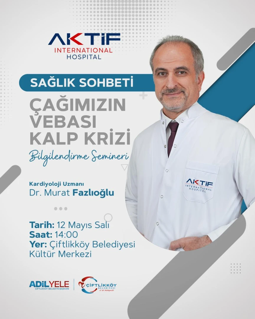 Çiftlikköy’de Sağlık Seminerleri ‘Çağın Vebası Kalp Krizi’yle Sürüyor
