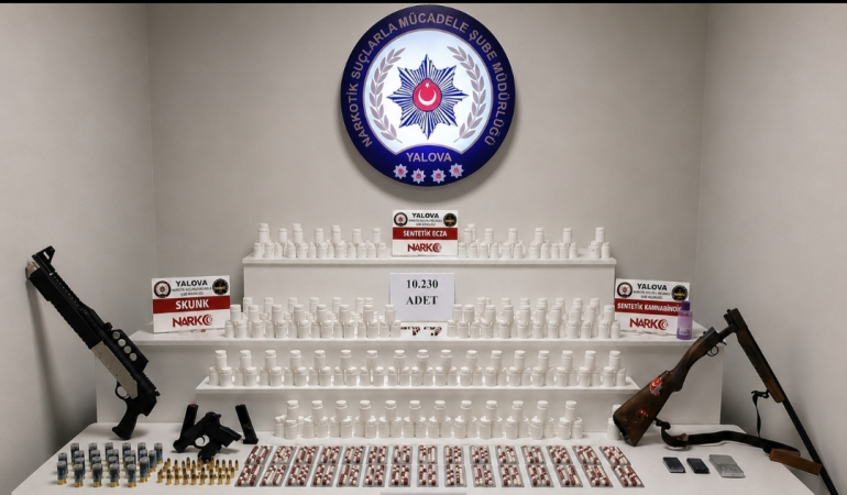 YALOVA MERKEZLİ DEV NARKOTİK OPERASYONU: 4 İLDE 92 ŞÜPHELİ YAKALANDI, 22 KİŞİ TUTUKLANDI