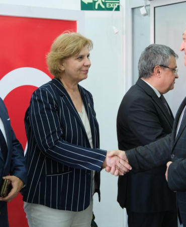 ÇİFTLİKKÖY’DE BAYRAMLAŞMA TÖRENİ YAPILDI
