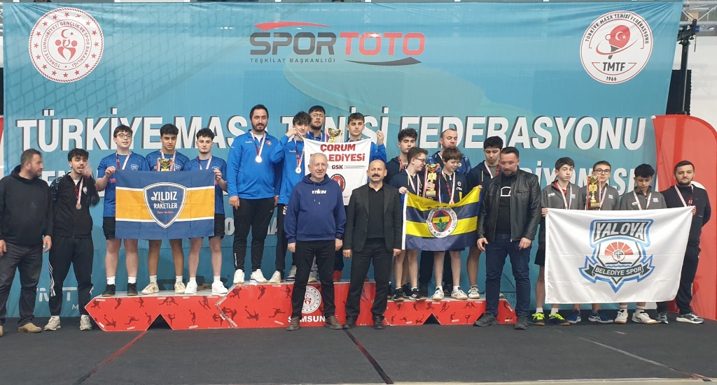 Yalova Belediyespor Masa Tenisi Takımı Türkiye 4.’sü Oldu