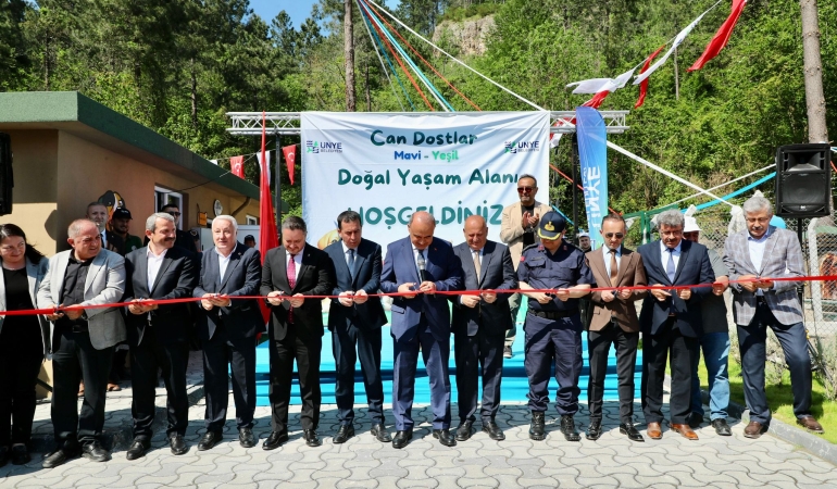 Ünye’de “Can Dostlar Mavi-Yeşil Doğal Yaşam Alanı” Hizmete Açıldı