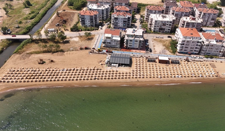 Mavi Bayraklı Kocadere Sahili Yeni Sezona Hazırlanıyor