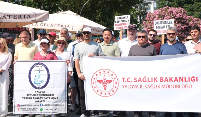 Çiftlikköy’de "Hareket Yaşını Öğren, Sağlıklı Yaşa" Yürüyüşü Yoğun Katılımla Gerçekleştirildi