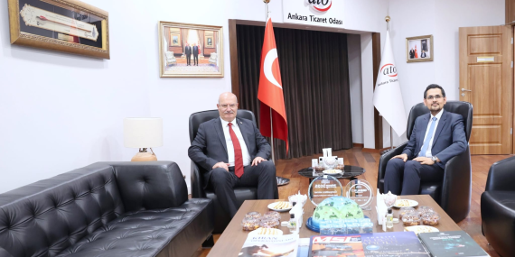 Ankara Ticaret Odası Başkanı Gürsel Baran, Yalova Eğitim ve Araştırma Hastanesi Başhekimi Hasan Ergenç’i Ağırladı 23 Ankara Ticaret Odası Başkanı Gürsel Baran, Yalova Eğitim ve Araştırma Hastanesi Başhekimi Hasan Ergenç’i Ağırladı