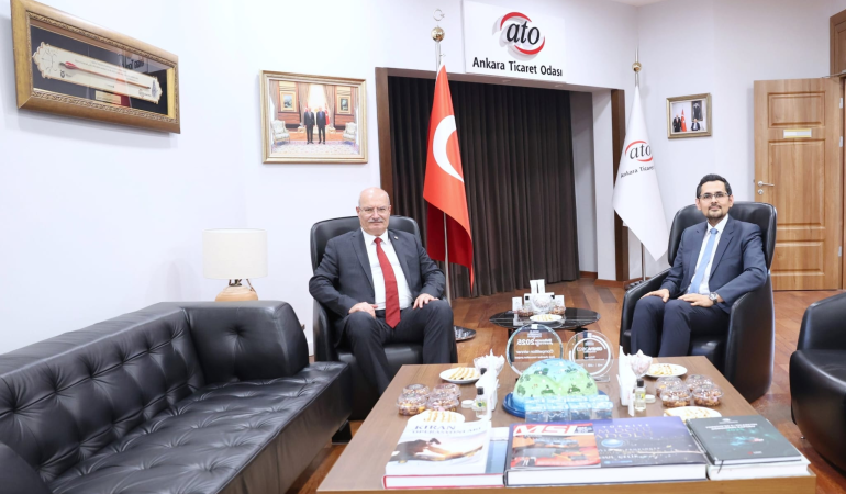 Ankara Ticaret Odası Başkanı Gürsel Baran, Yalova Eğitim ve Araştırma Hastanesi Başhekimi Hasan Ergenç’i Ağırladı 1 Ankara Ticaret Odası Başkanı Gürsel Baran, Yalova Eğitim ve Araştırma Hastanesi Başhekimi Hasan Ergenç’i Ağırladı