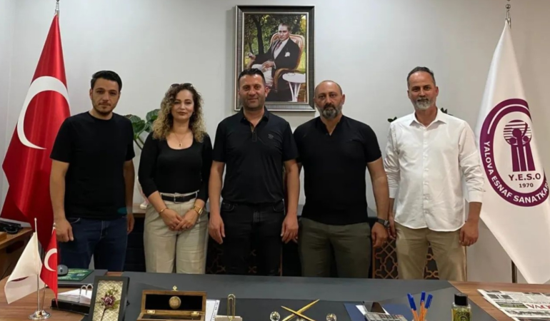 TEDB Yalova Yönetiminden Oda Başkanı Aydın Kacir’e Ziyaret 6 TEDB Yalova Yönetiminden Oda Başkanı Aydın Kacir’e Ziyaret