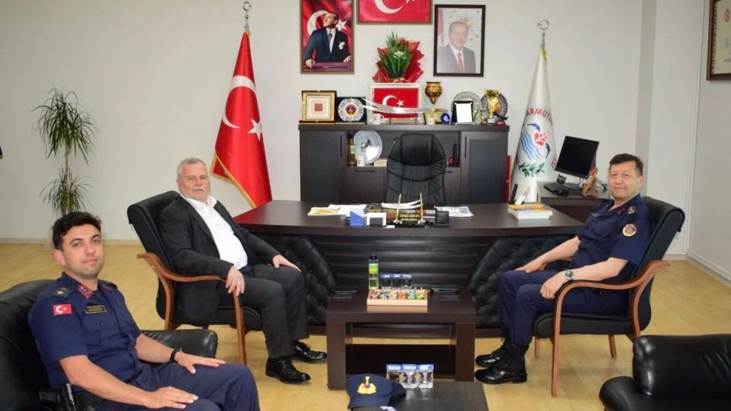 Jandarma Komutanlarından Başkan Arslan’a Nezaket Ziyareti