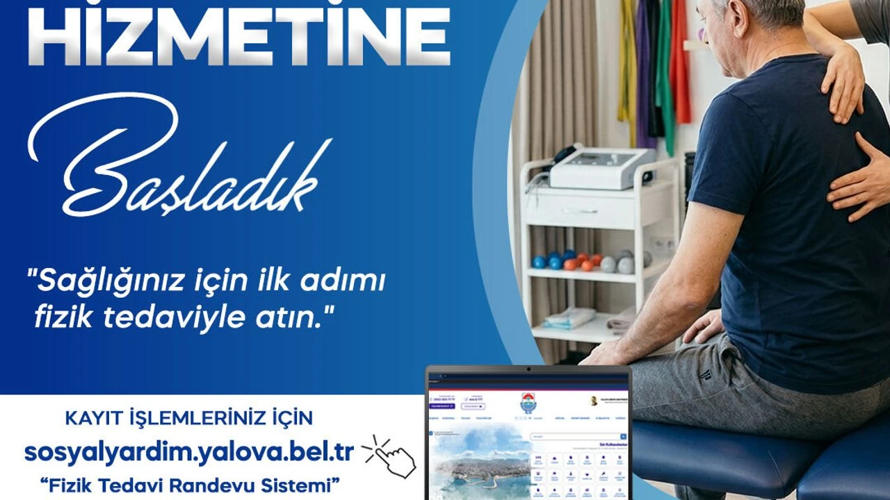 Yalova Belediyesi’nden Vatandaşlara Ücretsiz Fizik Tedavi Desteği 1 Yalova Belediyesi’nden Vatandaşlara Ücretsiz Fizik Tedavi Desteği