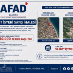 Yalova’da 58 İş Yeri Açık İhale Usulüyle Satışa Çıkarılıyor 23 Yalova’da 58 İş Yeri Açık İhale Usulüyle Satışa Çıkarılıyor