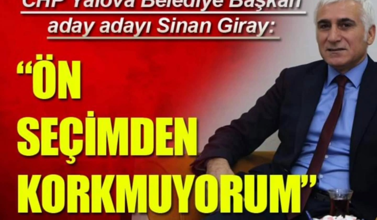 CHP'li Sinan Giray'dan Ön Seçim Çıkışı: "Ön Seçimden Korkmuyorum" 62 CHP'li Sinan Giray'dan Ön Seçim Çıkışı: "Ön Seçimden Korkmuyorum"