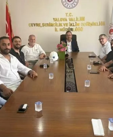 İMO Yalova’dan İl Müdürü Tuncay Mülayim’e Ziyaret: Kentsel Dönüşüm ve Yapı Güvenliği Gündemde