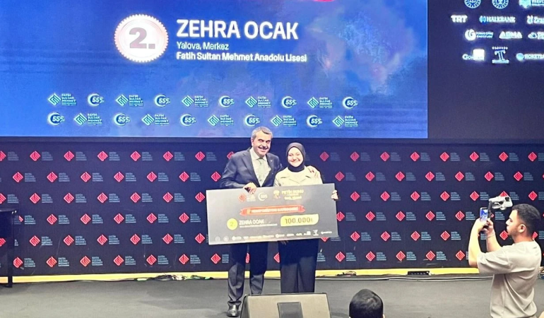 Zehra Ocak’tan Türkiye İkinciliği: Fetih Ruhu Yarışmaları’nda Yalova’ya Büyük Gurur