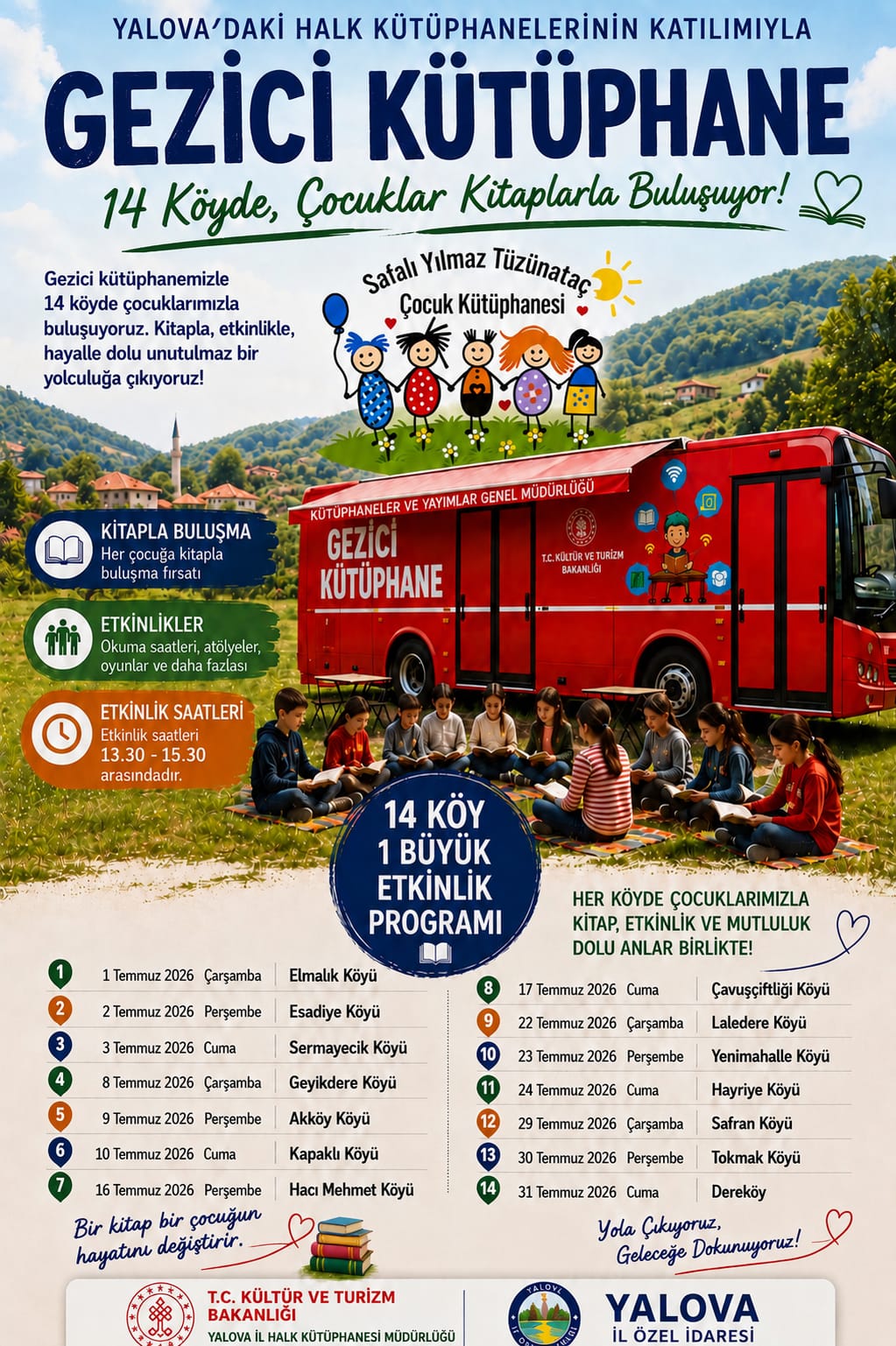 Gezici Çocuk Kütüphanesi 14 Köyde Çocukları Kitaplarla Buluşturacak 4 Gezici Çocuk Kütüphanesi 14 Köyde Çocukları Kitaplarla Buluşturacak