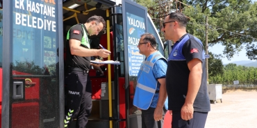 Çiftlikköy’de Toplu Taşıma Araçlarına Klima Denetimi