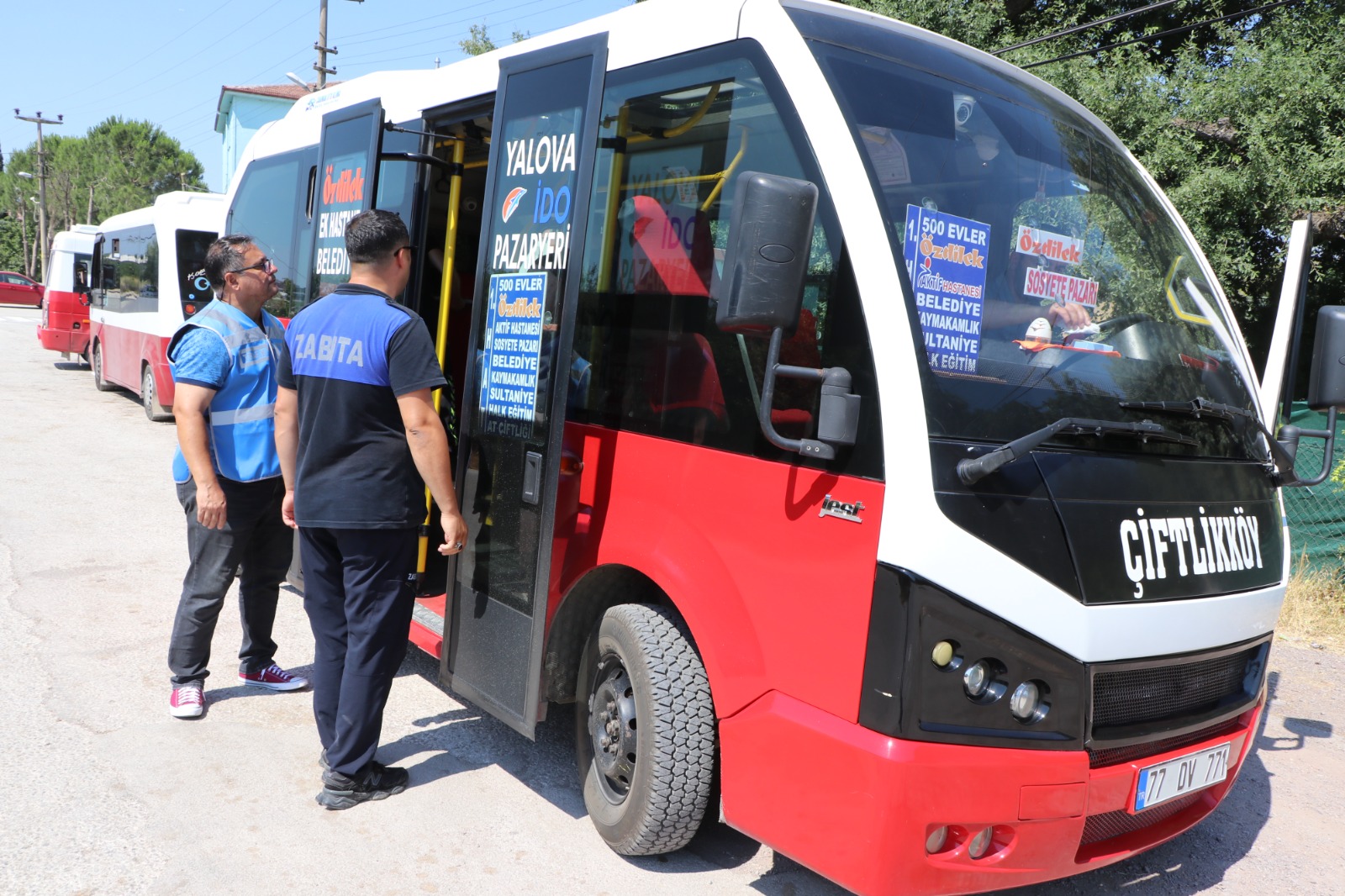 Çiftlikköy’de Toplu Taşıma Araçlarına Klima Denetimi