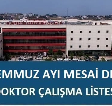 Yalova Eğitim ve Araştırma Hastanesi’nde Temmuz Ayı Mesai Dışı Poliklinik Hizmeti Başladı 3 Yalova Eğitim ve Araştırma Hastanesi’nde Temmuz Ayı Mesai Dışı Poliklinik Hizmeti Başladı