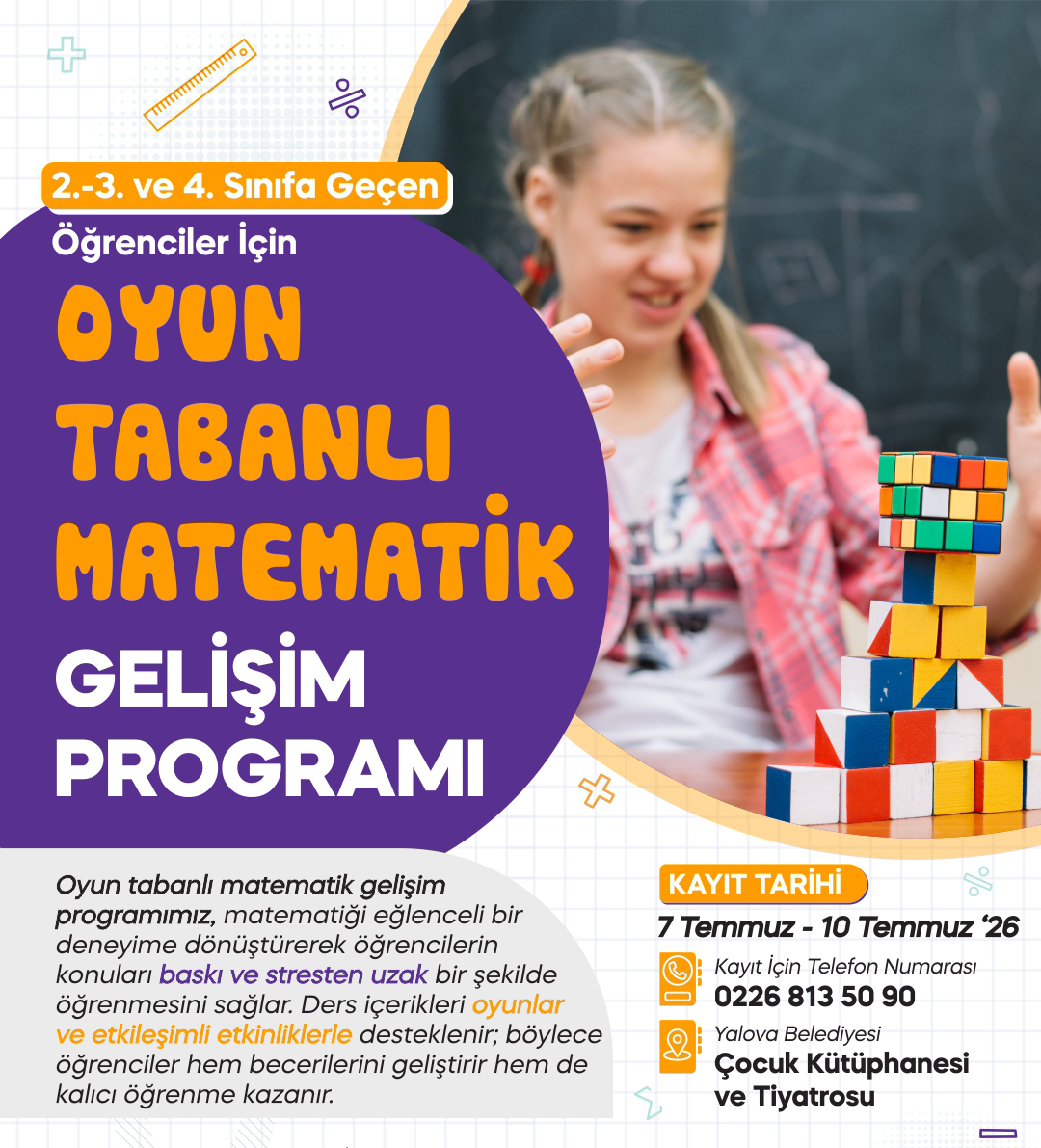Yalova Belediyesi’nden Çocuklara Oyun Tabanlı Matematik Gelişim Programı 4 Yalova Belediyesi’nden Çocuklara Oyun Tabanlı Matematik Gelişim Programı