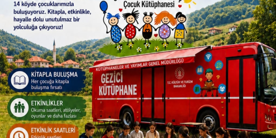 Gezici Çocuk Kütüphanesi 14 Köyde Çocukları Kitaplarla Buluşturacak 15 Gezici Çocuk Kütüphanesi 14 Köyde Çocukları Kitaplarla Buluşturacak