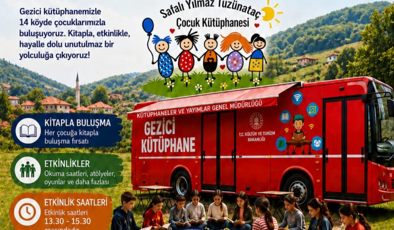 Gezici Çocuk Kütüphanesi 14 Köyde Çocukları Kitaplarla Buluşturacak 6 Gezici Çocuk Kütüphanesi 14 Köyde Çocukları Kitaplarla Buluşturacak