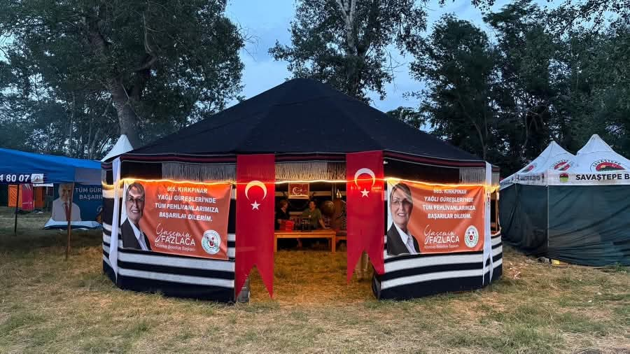 Altınova Belediyesi Kırkpınar’da Hem Pehlivanları Hem Otağıyla Öne Çıktı: Ata Sporuna Güçlü Destek