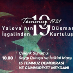 YALOVA KURTULUŞUNUN 105. YILINI COŞKUYLA KUTLAYACAK 78 YALOVA KURTULUŞUNUN 105. YILINI COŞKUYLA KUTLAYACAK